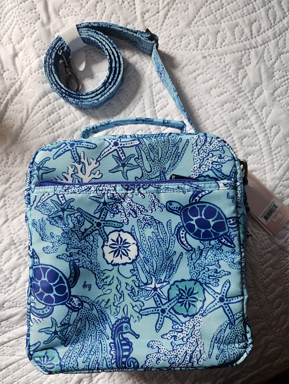 NWT Lug Ranger 2 In Sealife Blue - Beach Resort Or Cruise Travel Crossbody - Picture 5 of 9